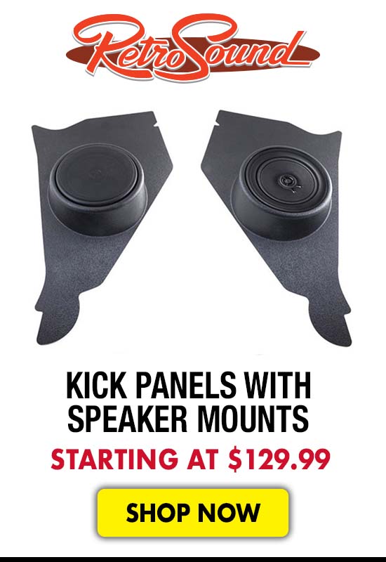 RetroSound Kick Panels with Speaker Mounts - Starting at $129.99
