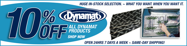 Save 10% on all Dynamat Products