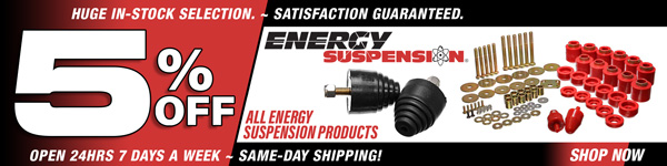 Save 5% on All Energy Suspension