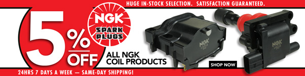 Save 5% on NGK Ignition Coil Products
