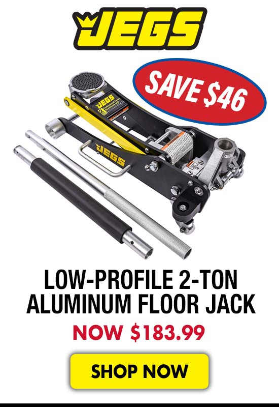 JEGS Low-Profile 2-Ton Aluminum Floor Jack - Now $183.99