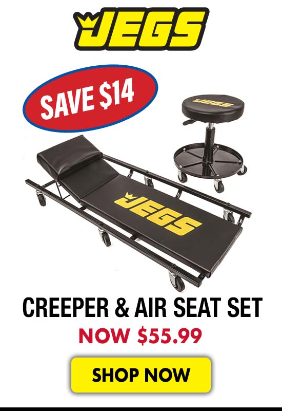 JEGS Creeper and Air Seat Set - Now $55.99