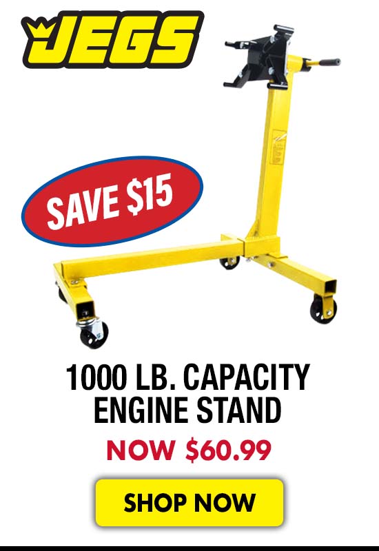 JEGS 1000 lb. Capacity Engine Stand - Now $60.99