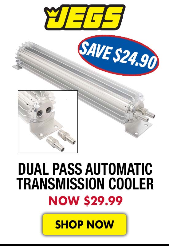 JEGS Dual Pass Automatic Transmission Cooler - Now $29.99
