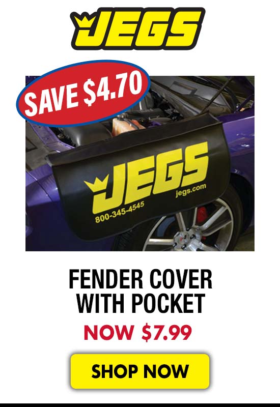 JEGS Fender Cover with Pocket - Now $7.99