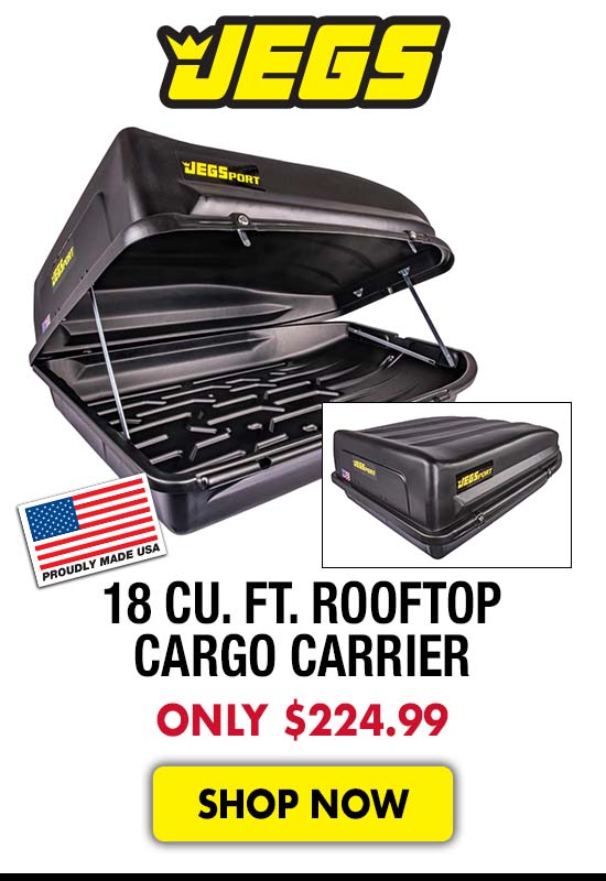 JEGS 18 cu. ft. Rooftop Cargo Carrier - Now 224.99