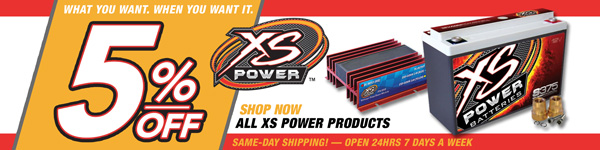 Save 5% on All XS Power Products