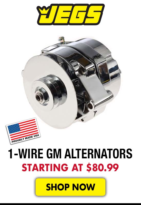 JEGS 1-Wire GM Alternators - Starting at $80.99