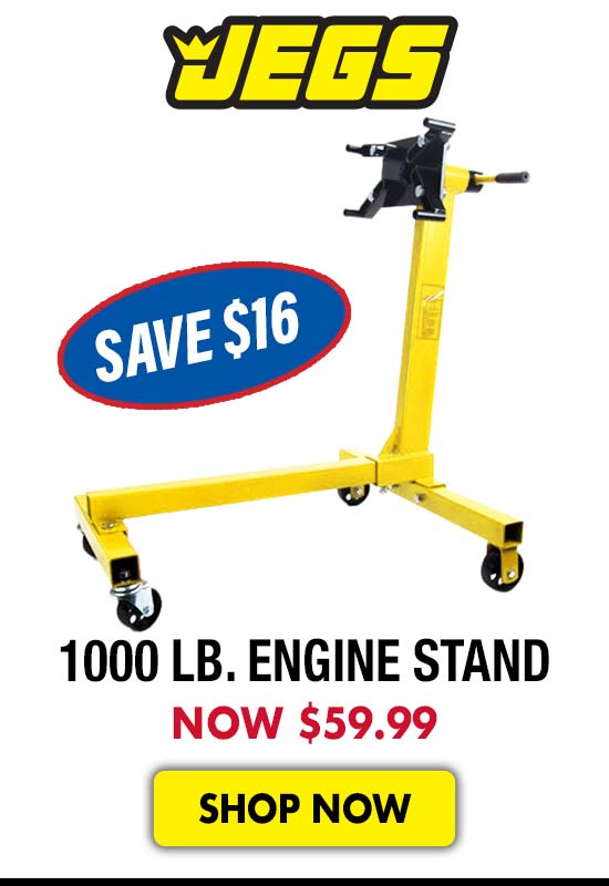 JEGS 1000 lb. Engine Stand - Now $59.99 SAVE $16