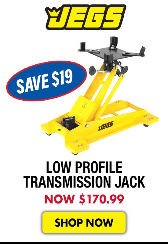 JEGS Low Profile Transmission Jack - Now $170.99 Save $19