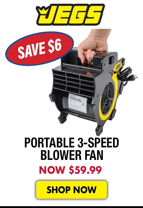 JEGS Portable 3-Speed Blower Fan - Now $59.99 Save $6