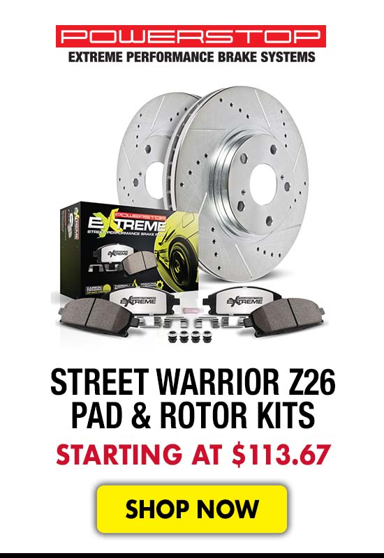 Power Stop Street Warrior Z26 Pad & Rotor Kits - Starting at $113.67