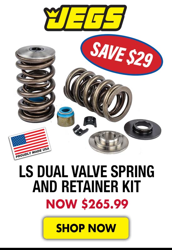 JEGS LS Dual Valve Spring and Retainer Kit - Now $265.99 Save $29