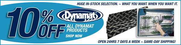 Save 10% on all Dynamat Products