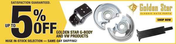 Save up to 5% on Goldenstar G-Body and VW Products