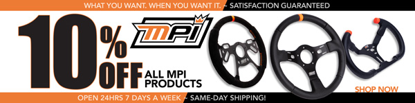 Save 10% on All MPI Steering Wheel Products