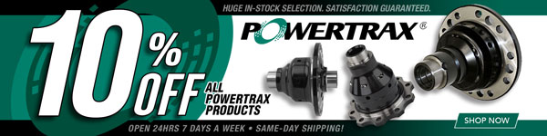 Save 10% on ALL Powertrax Products