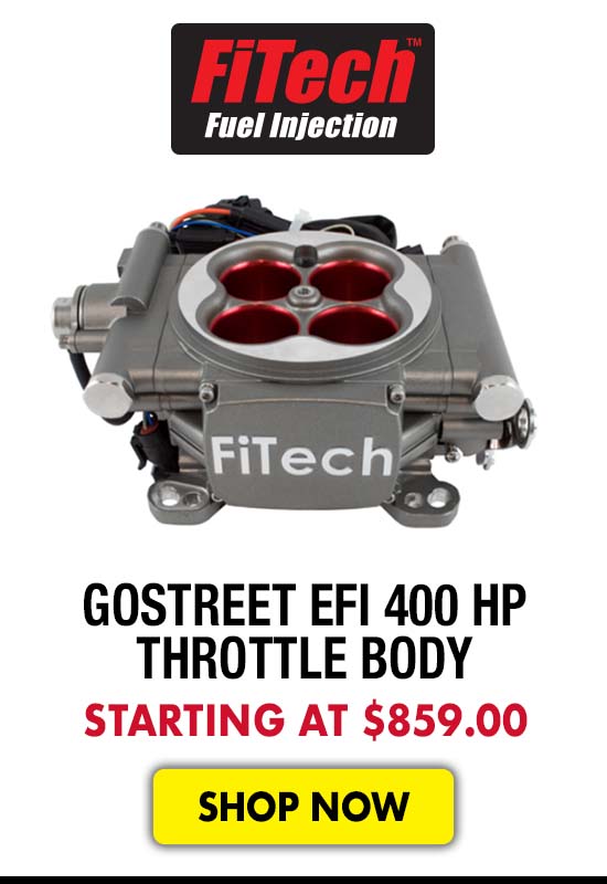 FiTech GoStreet EFI 400 HP Throttle Body - Starting at $859.00