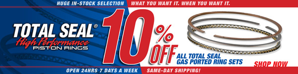 Save 10% on Gas Ported Total Seal Ring Sets
