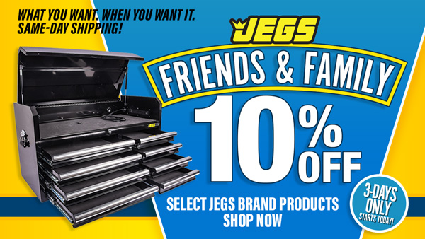 JEGS Friends & Family 10% Off Select Brands