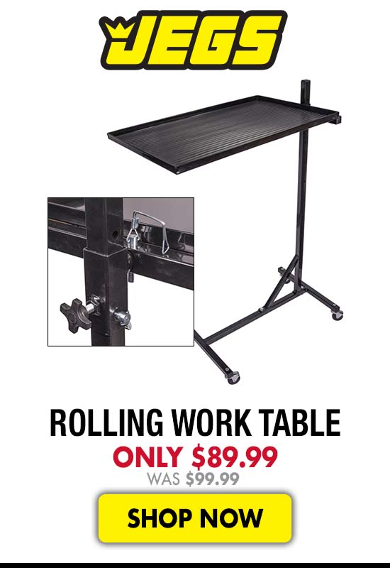 JEGS Rolling Work Table - Now $89.99 Was $99.99