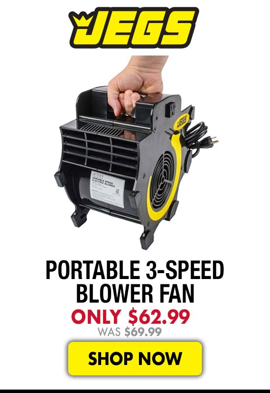 JEGS Portable 3-Speed Blower Fan - Now $62.99 Was $69.99