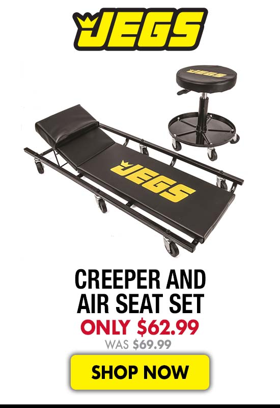 JEGS Creeper and Air Seat Set - Was $62.99 Now $69.99