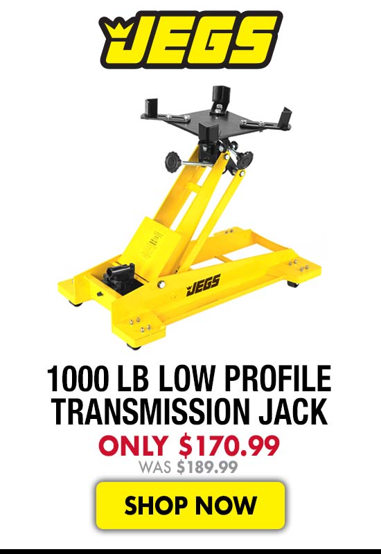JEGS 1000 lb Low Profile Transmission Jack - Was $170.99 Now $189.99