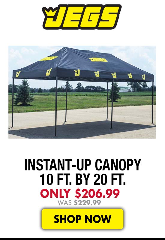 JEGS Instant-Up Canopy 10 ft. by 20 ft. - Was $206.99 Now $229.99