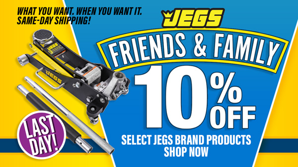 JEGS Friends & Family 10% Off Select Brands