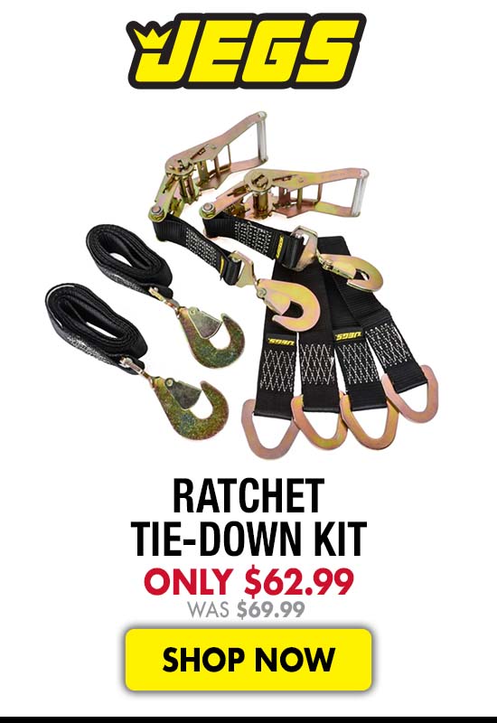 JEGS Ratchet Tie-Down Kit - Now $62.99 Was $69.99