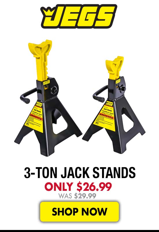 JEGS 3-Ton Jack Stands - Now $26.99 Was $29.99