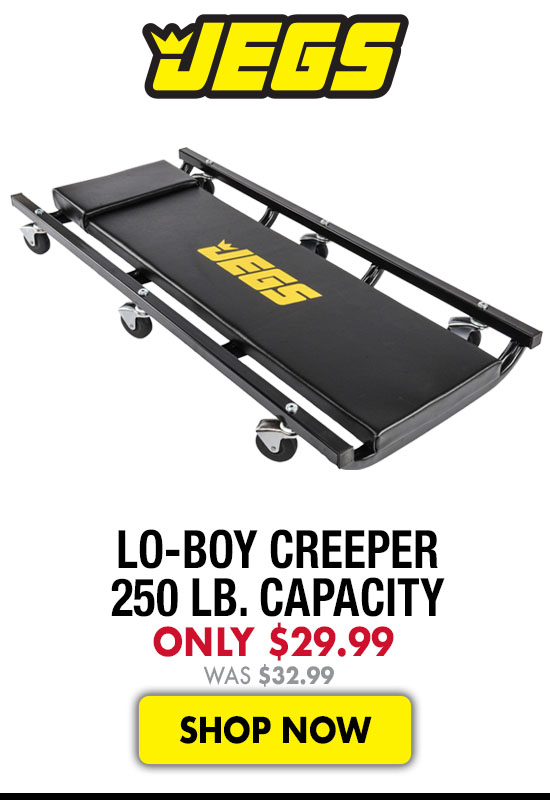 JEGS Lo Boy Creeper 250 lb. Capacity - Now $29.99 Was $32.99