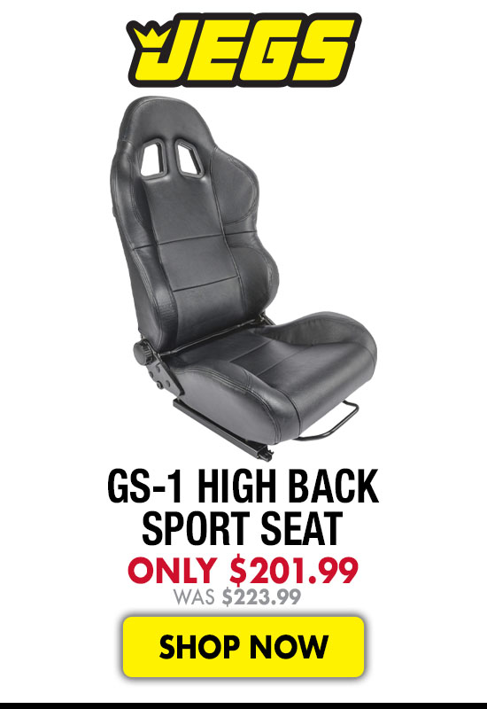 JEGS GS-1 High Back Sport Seat - Now $201.99 Was $223.99