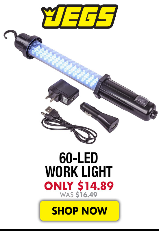 JEGS 60 LED Work Light - Now $14.89 Was $16.49
