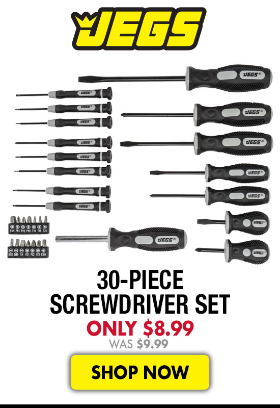 JEGS 30-Piece Screwdriver Set - Now $8.99 Was $9.99
