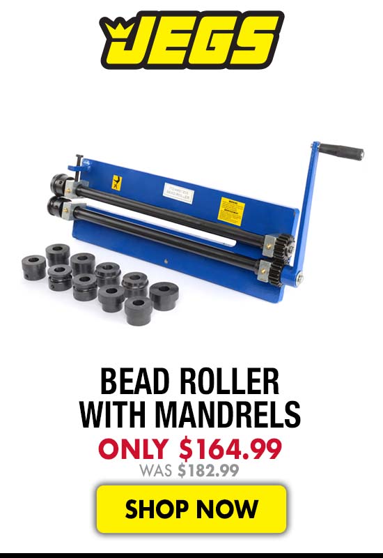 JEGS Bead Roller with Mandrels - Now $164.99 Was $182.99