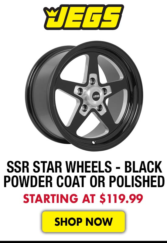 JEGS SSR Star Wheels Black Powder Coat or Polished - Starting at $119.99