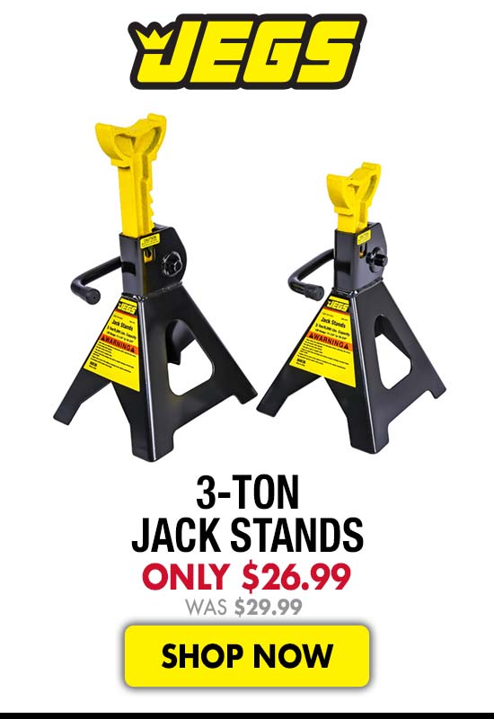 JEGS 3-Ton Jack Stands - Now $26.99 Was $29.99