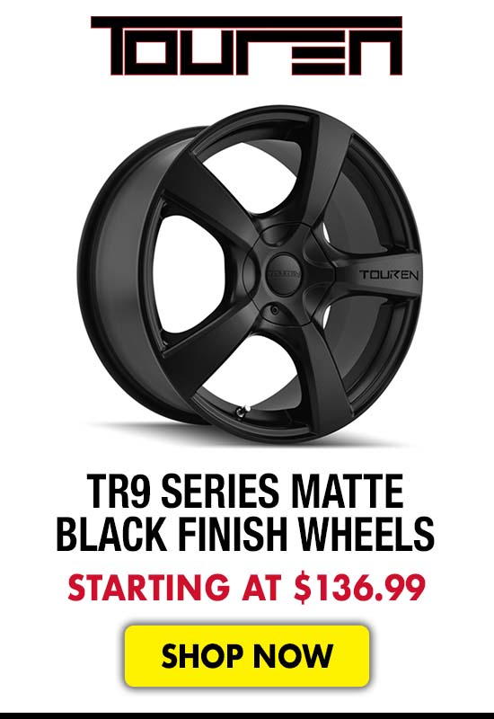 Touren TR9 Series Matte Black Finish Wheels - Starting at $136.99