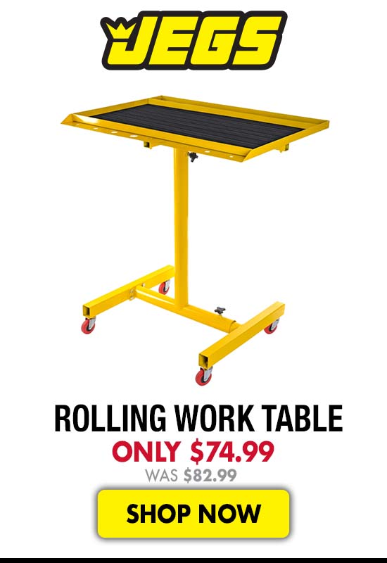 JEGS Rolling Work Table - Now $74.99 Was $82.99