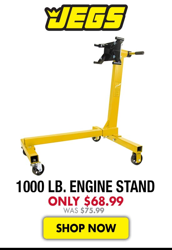 JEGS 1000 lb. Engine Stand - Now $68.99 Was $75.99