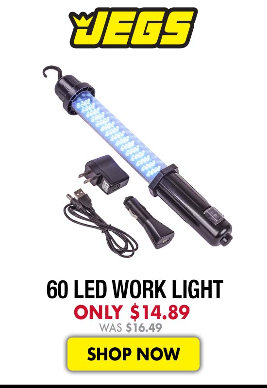 JEGS 60 LED Work Light - Now $14.89 Was $16.49