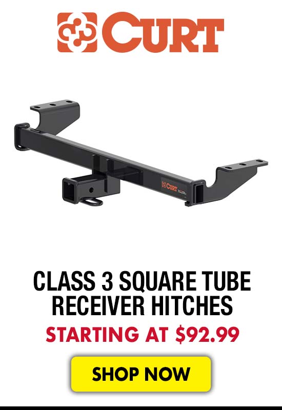 Curt Class 3 Square Tube Receiver Hitches - Starting at $92.99