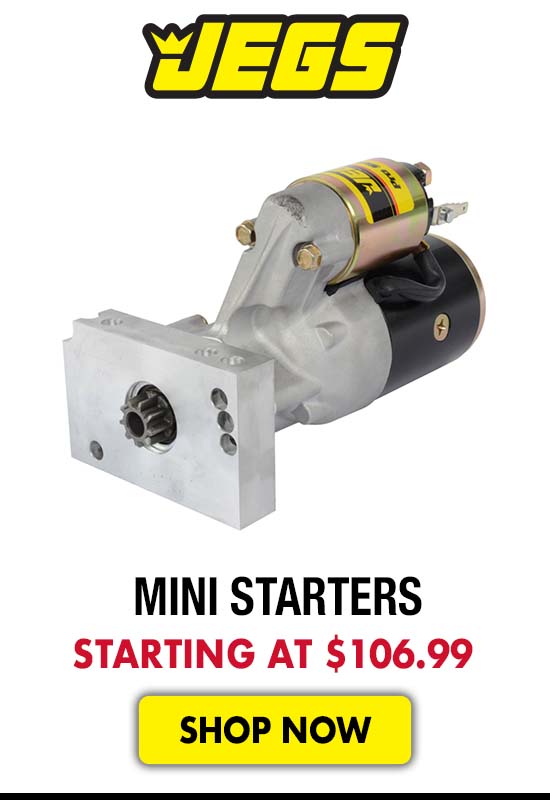 JEGS Mini Starters - Starting at $106.99