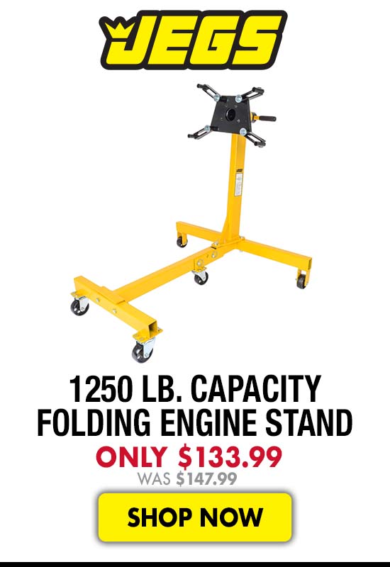JEGS 1250 lb. Capacity Folding Engine Stand - Now $133.99 Was $147.99