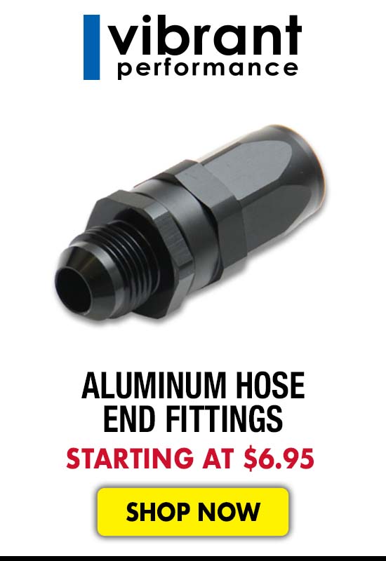 Vibrant Performance Aluminum Hose End Fittings - Starting at $6.95