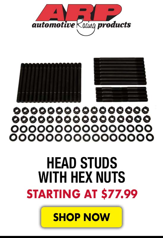 ARP Head Studs With Hex Nuts - Starting at $77.99
