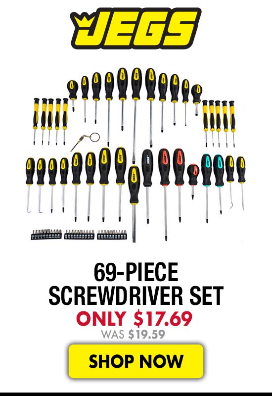 JEGS 69-Piece Screwdriver Set - Now $17.69 Was $19.59