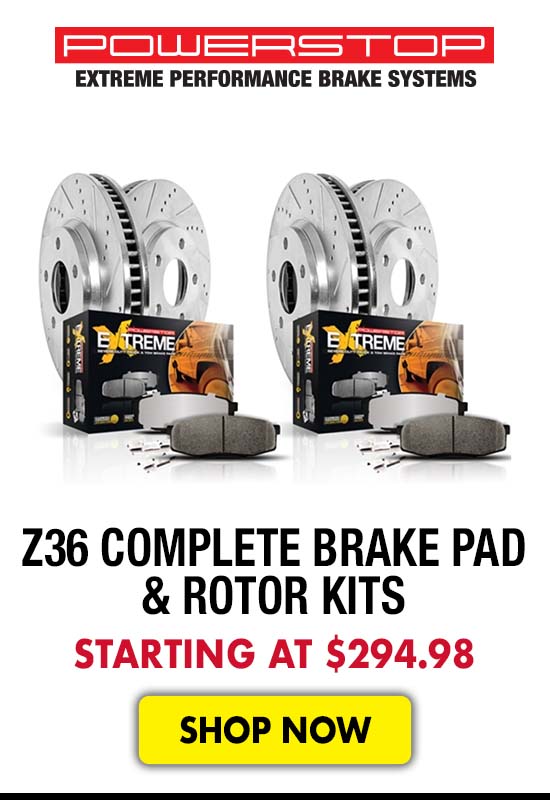 Power Stop Z36 Complete Brake Pad & Rotor Kits - Starting at $294.98